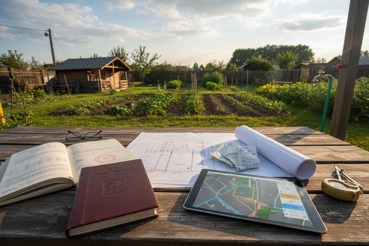 Księga wieczysta, granice i media — dokumenty techniczne