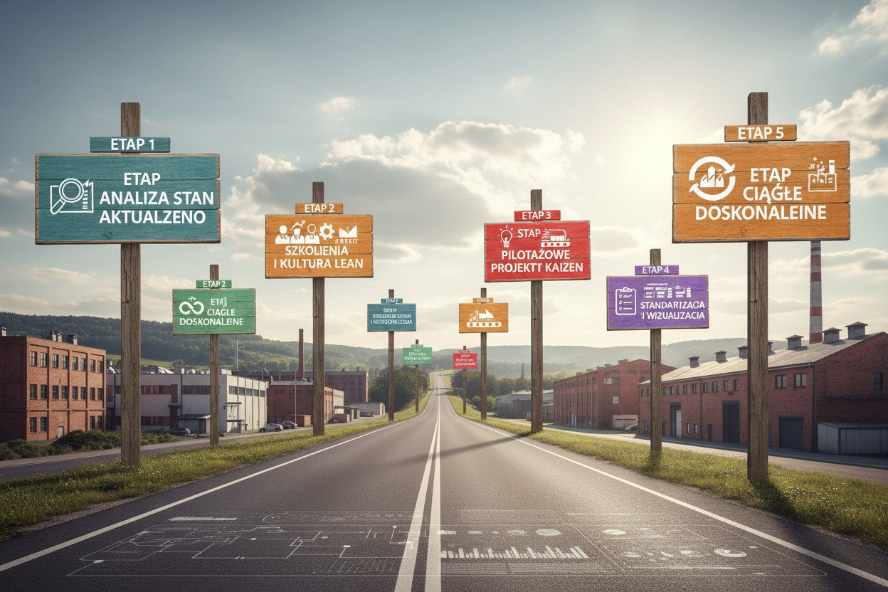 Mapa drogowa lean manufacturing wdrożenia — etap po etapie