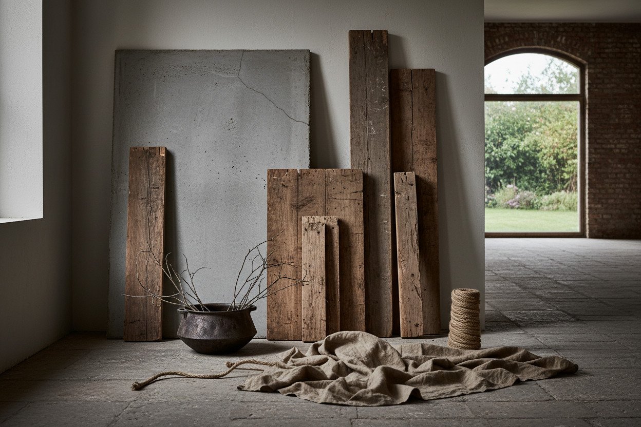 Materiały i faktury — powrót do surowego i niedoskonałego