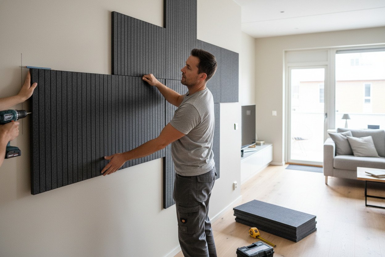 Montaż paneli akustycznych krok po kroku