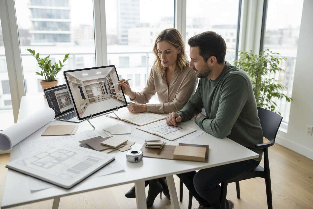 Projekt garderoby krok po kroku — jak zaplanować przestrzeń