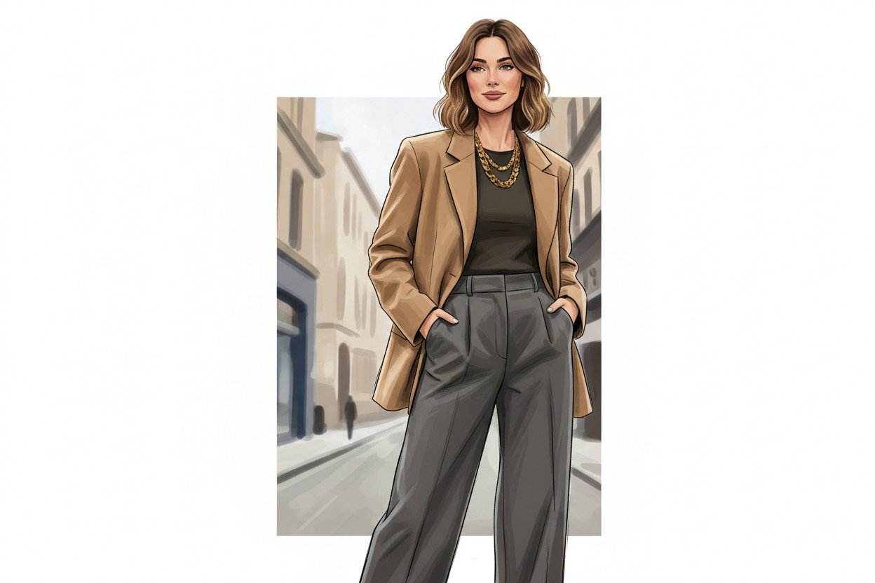 Ubrania oversize dla sylwetki gruszki — balansowanie proporcji